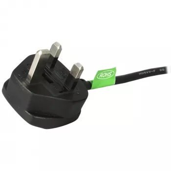 Cabo de alimentação UK StarTech.com 1,8 m, 18AWG, BS 1363 para C13, 10 A 250 V, cabo de alimentação de substituição preto, cabo de alimentação para PC, cabo de alimentação para TV/monitor