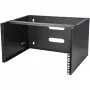 Armário de rede de montagem na parede StarTech.com 6U - 14 polegadas de profundidade (Low Profile) - Suporte de patch panel 19 polegadas para servidores e equipamentos de TI de perfil baixo, switches de rede - Capacidade de carga 20 kg, preto