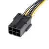 StarTech.com PCIEX68ADAP cabo adaptador de alimentação PCI Express de 6 pinos para 8 pinos, 6 pinos (F) para 8 pinos (M), 15,5 cm, preto