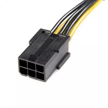 Cabo adaptador de alimentação PCI Express 6 pinos para 8 pinos StarTech.com, PCI-E (8 pinos), PCI-E (6 pinos), 0,155 m, macho, fêmea, reto