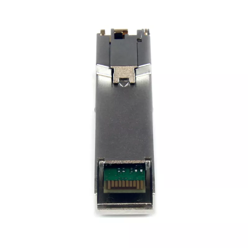 Módulo transceptor SFP StarTech.com compatível com Cisco SFP-GE-T – 10/100/1000BASE-TX~Módulo SFP compatível com Cisco SFP-GE-T – 1000BASE-T – SFP para RJ45 Cat6/Cat5e – 10/100/1000 Mbit/s – RJ-45 100 m – Cisco IE3400, IE3300, IE3200
