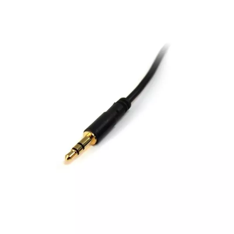 Cabo de áudio estéreo 3,5mm fino StarTech.com 3 ft - M/M, 3,5mm, macho, 3,5mm, macho, 0,91 m, preto