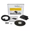 Hub adaptador USB para série industrial de 2 portas StarTech.com de montagem na parede com clipes para calha DIN
