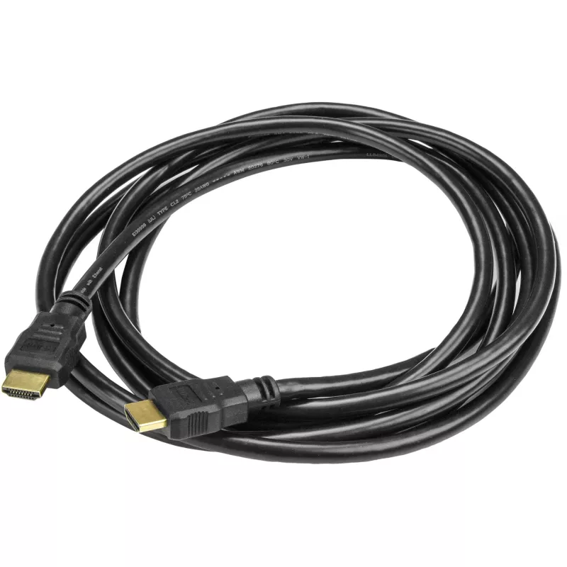 StarTech.com HDMM3M cabo HDMI de alta velocidade, 3 m, Ultra HD 4K x 2K, M/M, banhado a ouro, preto
