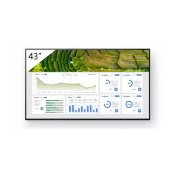 Ecrã de sinalização digital Sony FW-43BZ30L Ecrã plano de sinalização digital 109,2 cm (43 polegadas) LCD Wi-Fi 440 cd/m² 4K Ultra HD preto Android 24/7