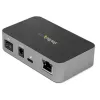 StarTech.com HB31C2A1CGS hub USB-C de 3 portas com Gigabit Ethernet, USB 3.1 Gen 2 10 Gbps, 2x USB-A + 1x USB-C, cabo host de 1 m, com transformador