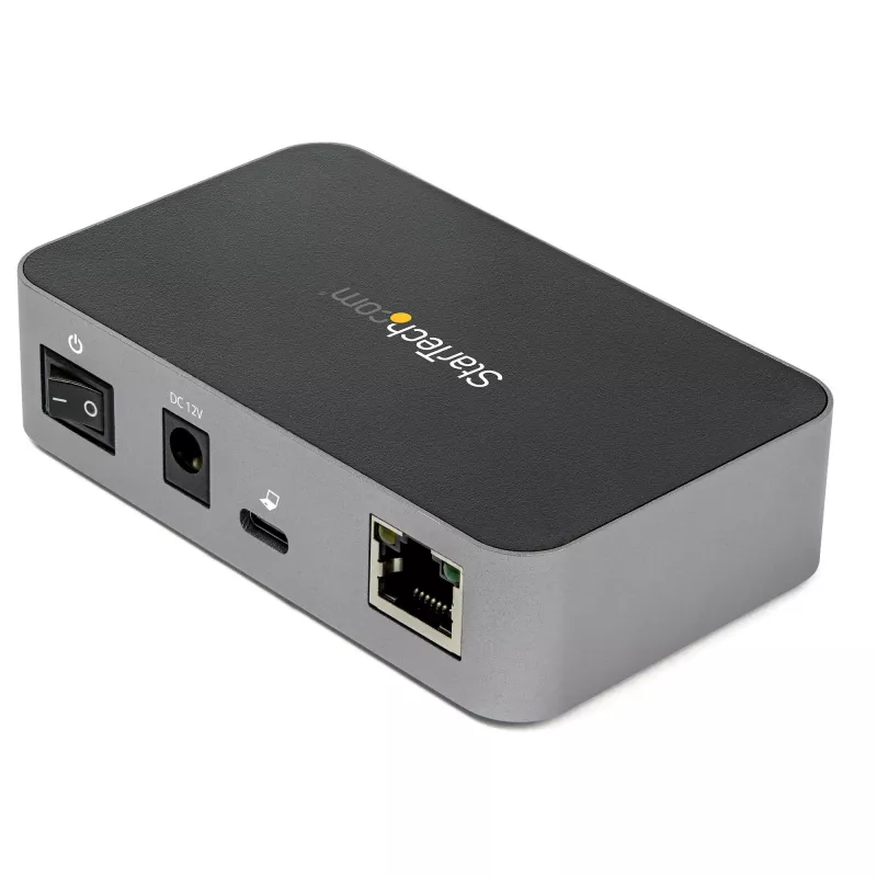 StarTech.com HB31C2A1CGS hub USB-C de 3 portas com Gigabit Ethernet, USB 3.1 Gen 2 10 Gbps, 2x USB-A + 1x USB-C, cabo host de 1 m, com transformador