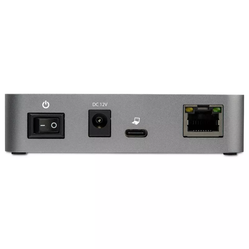 StarTech.com HB31C2A1CGS hub USB-C de 3 portas com Gigabit Ethernet, USB 3.1 Gen 2 10 Gbps, 2x USB-A + 1x USB-C, cabo host de 1 m, com transformador