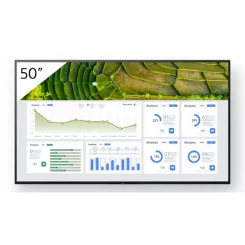Ecrã de sinalização digital Sony FW-50BZ30L Ecrã plano de sinalização digital 127 cm (50 polegadas) LCD Wi-Fi 440 cd/m² 4K Ultra HD preto Android 24/7