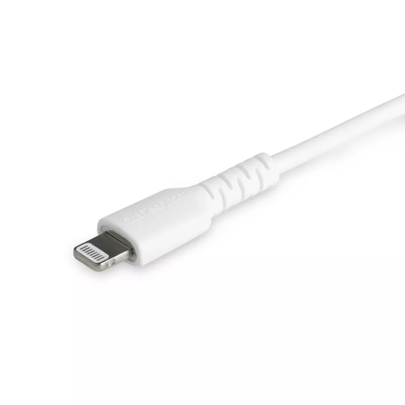 Cabo USB-C para Lightning branco resistente StarTech.com 1,8 m – Cabo de carregamento/sincronização USB Type-C para Lightning robusto em fibra aramida – iPad/iPhone 12 certificado Apple MFi