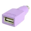 Adaptador de substituição USB para PS/2 StarTech.com – fêmea/macho, PS/2, USB A, violeta