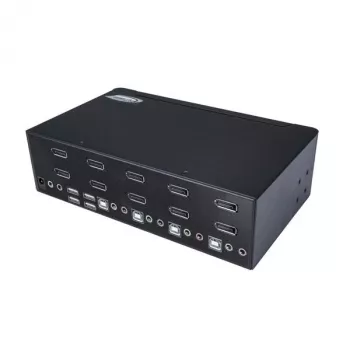 Comutador KVM DisplayPort duplo de 4 portas StarTech.com - 4K 60Hz