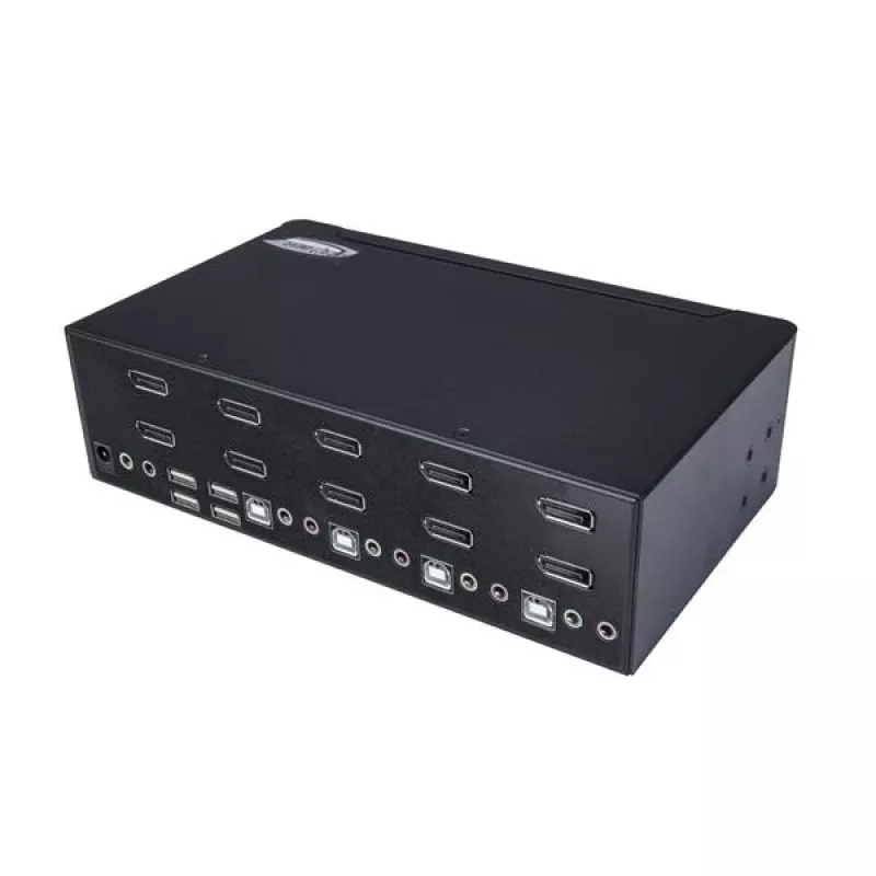 Comutador KVM DisplayPort duplo de 4 portas StarTech.com - 4K 60Hz