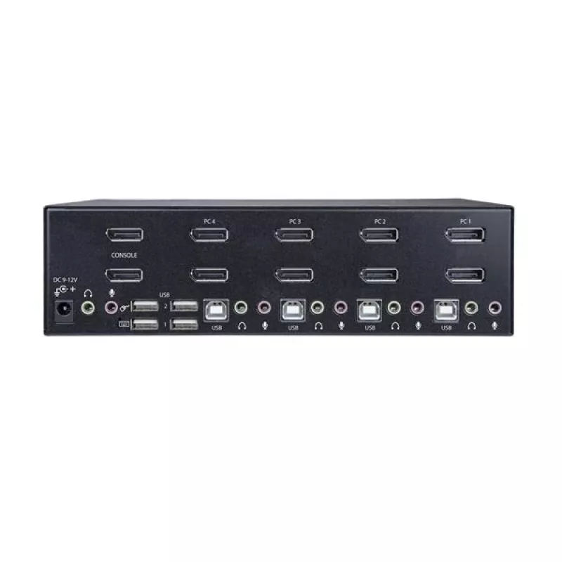 Comutador KVM DisplayPort duplo de 4 portas StarTech.com - 4K 60Hz