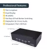Comutador KVM DisplayPort duplo de 4 portas StarTech.com - 4K 60Hz