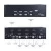 Comutador KVM DisplayPort duplo de 4 portas StarTech.com - 4K 60Hz