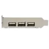 Placa USB de alta velocidade PCI Express de perfil baixo de 4 portas StarTech.com