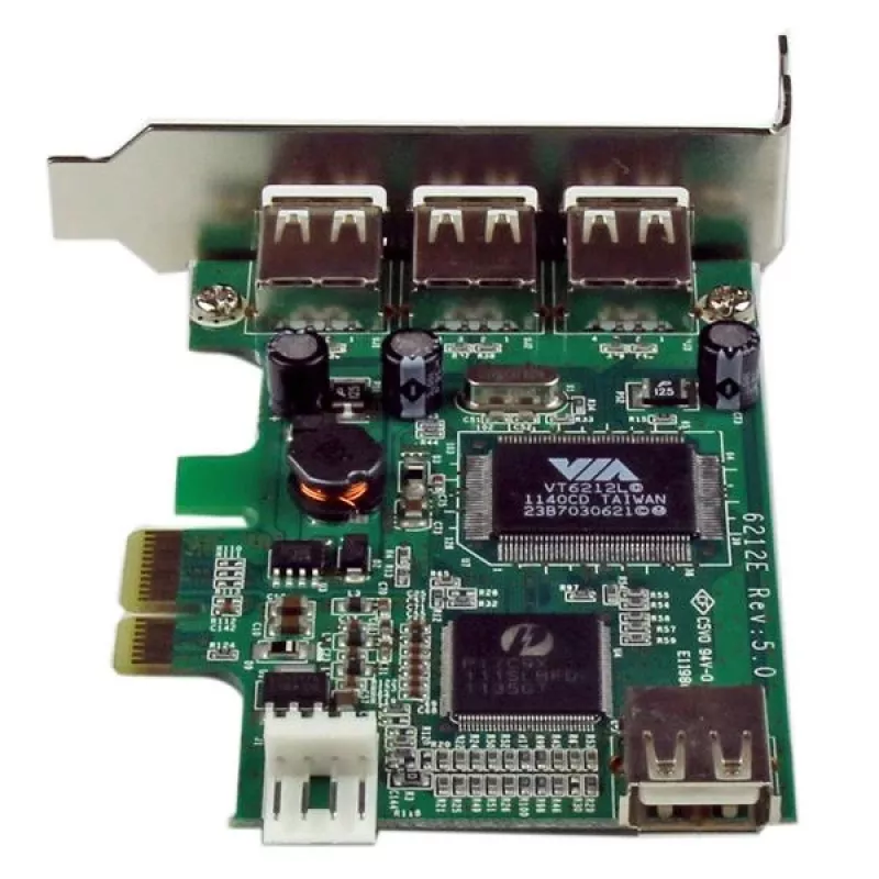 Placa USB de alta velocidade PCI Express de perfil baixo de 4 portas StarTech.com