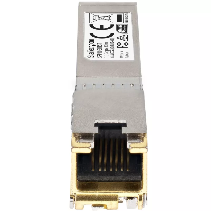 Módulo SFP+ compatível com Cisco SFP-10GB-TC StarTech.com – 10GBASE-T – SFP para RJ45 Cat6/Cat5e – 10GE Gigabit Ethernet SFP+ – RJ-45 30m – Cisco Firepower, ASR1000, ASR9000