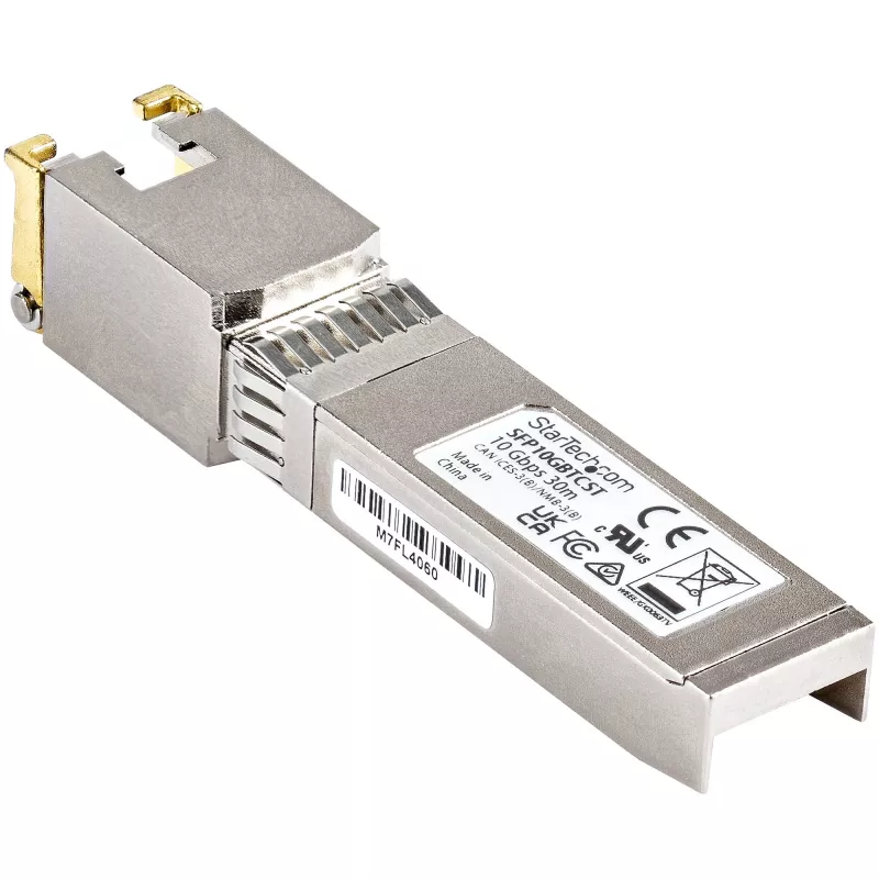 Módulo SFP+ compatível com Cisco SFP-10GB-TC StarTech.com – 10GBASE-T – SFP para RJ45 Cat6/Cat5e – 10GE Gigabit Ethernet SFP+ – RJ-45 30m – Cisco Firepower, ASR1000, ASR9000