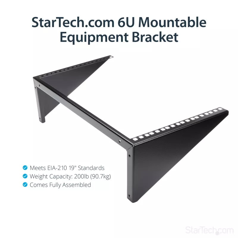 StarTech.com Rack de servidor de montagem vertical na parede – aço maciço – 6HE