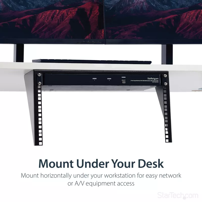 StarTech.com Rack de servidor de montagem vertical na parede – aço maciço – 6HE