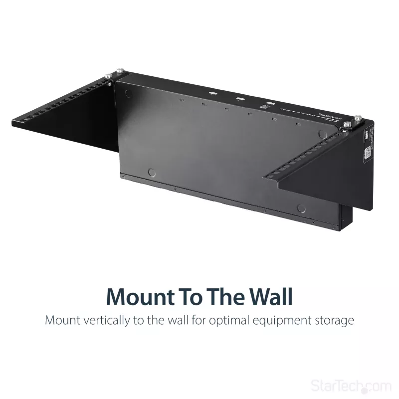 StarTech.com Rack de servidor de montagem vertical na parede – aço maciço – 6HE