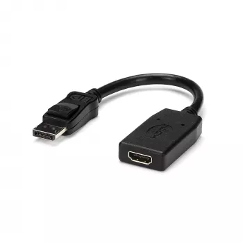 Adaptador DisplayPort para HDMI StarTech.com - adaptador/conversor de vídeo DP para HDMI - 1080p - certificado VESA - dongle adaptador DP para monitor/ecrã/projetor HDMI - passivo - ficha DP com bloqueio