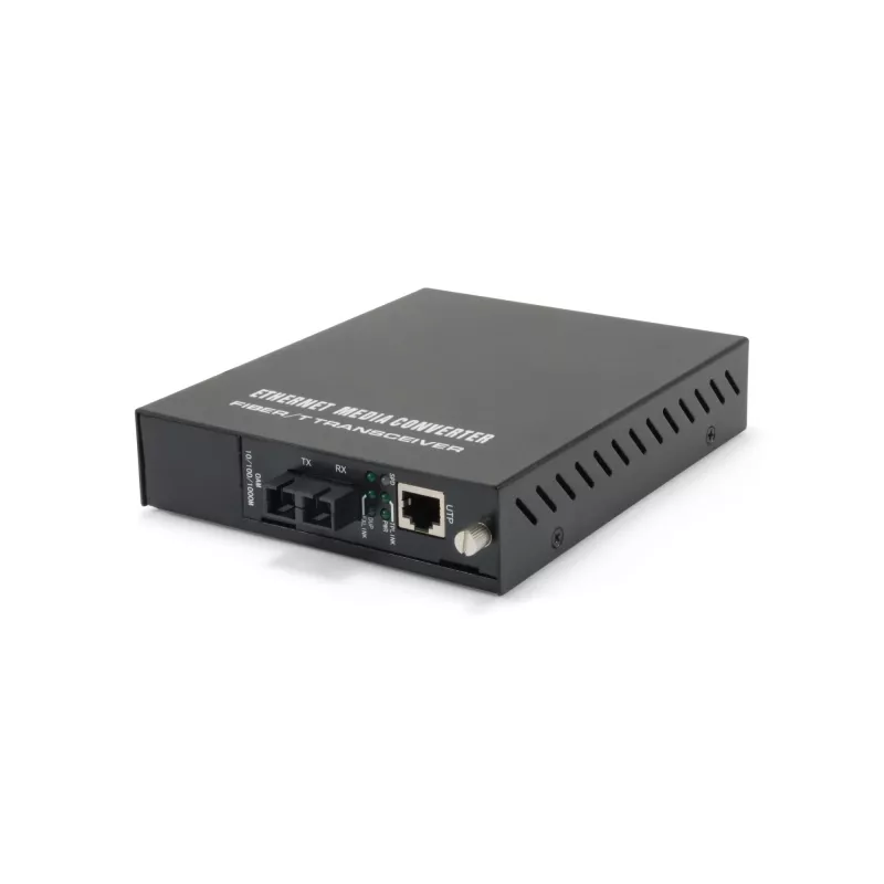 Conversor de media Gigabit gerido LevelOne RJ45 para SC, fibra multimodo
