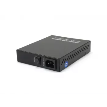 Conversor de media Fast Ethernet gerido LevelOne RJ45 para SC, fibra monomodo, 20 km
