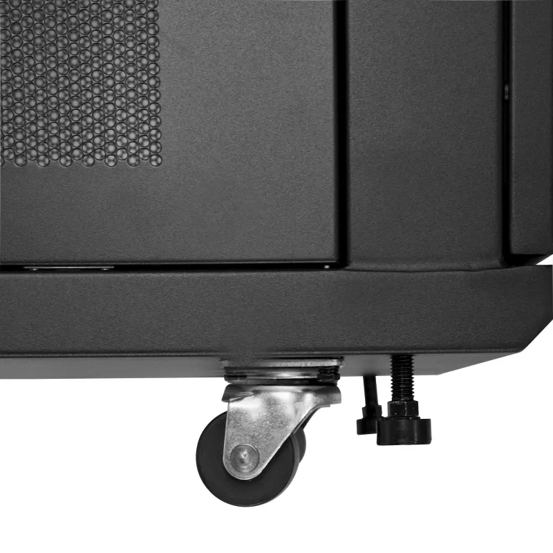 Armário de rack de servidor 4 postes 18U StarTech.com, armário de rack de 19 polegadas bloqueável para equipamento de computador / AV / IT, rack de rede de escritório / casa com rodas e calhas de montagem ajustáveis