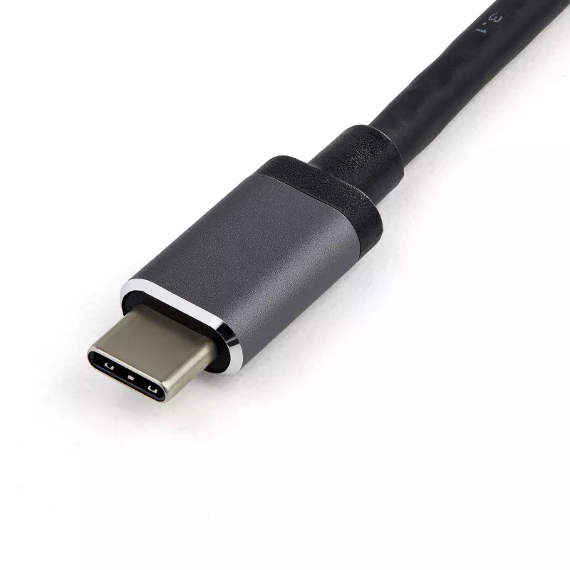 Adaptador multiporta USB-C StarTech.com – dock de viagem mini USB-C com HDMI 4K ou VGA 1080p – hub 3x USB 3.0, SD, GbE, áudio, 100W PD Pass-Through – docking station portátil para portátil/tablet