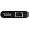 Adaptador multiporta USB-C StarTech.com – dock de viagem mini USB-C com HDMI 4K ou VGA 1080p – hub 3x USB 3.0, SD, GbE, áudio, 100W PD Pass-Through – docking station portátil para portátil/tablet