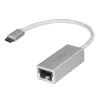 StarTech.com Adaptador de rede USB-C para Gigabit – prateado, com fios, USB, Ethernet, 5000 Mbit/s, prateado