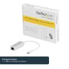 StarTech.com Adaptador de rede USB-C para Gigabit – prateado, com fios, USB, Ethernet, 5000 Mbit/s, prateado