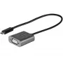 StarTech.com Adaptador USB-C para VGA – adaptador dongle USB Type-C para VGA 1080p – conversor de vídeo USB-C (DP Alt Mode) para monitor/ecrã VGA – compatível com Thunderbolt 3 – cabo integrado de 30 cm – versão melhorada do CDP2VGA