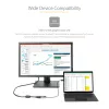 StarTech.com Adaptador USB-C para VGA – adaptador dongle USB Type-C para VGA 1080p – conversor de vídeo USB-C (DP Alt Mode) para monitor/ecrã VGA – compatível com Thunderbolt 3 – cabo integrado de 30 cm – versão melhorada do CDP2VGA