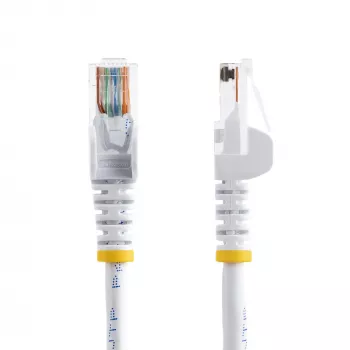 StarTech.com Cabo de rede Cat5e com fichas RJ45 snagless - 3 m, branco