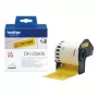 Fita contínua Brother DK22606 amarelo preto