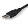 StarTech.com ICUSB2322F cabo adaptador FTDI de USB para série RS232 de 2 portas, USB 2.0, 2,1 m, preto