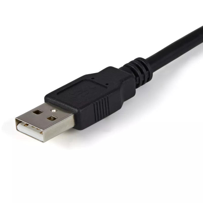 StarTech.com ICUSB2322F cabo adaptador FTDI de USB para série RS232 de 2 portas, USB 2.0, 2,1 m, preto