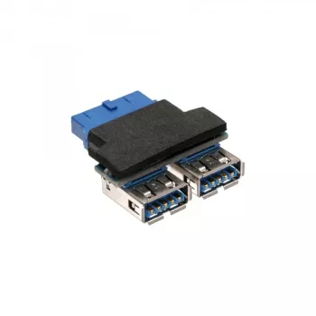 Adaptador USB 3.0 interno InLine 2x USB A fêmea para header da placa-mãe
