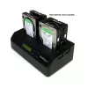 StarTech.com Dock duplicador de discos rígidos SATA autónomo 1:3 USB 3.0 eSATA de 4 baías