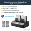 StarTech.com Dock duplicador de discos rígidos SATA autónomo 1:3 USB 3.0 eSATA de 4 baías