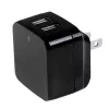 Carregador USB de parede StarTech.com de porta dupla – viagens internacionais – 17W/3,4A – preto