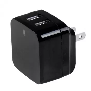 Carregador USB de parede StarTech.com de porta dupla – viagens internacionais – 17W/3,4A – preto
