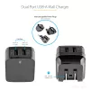 Carregador USB de parede StarTech.com de porta dupla – viagens internacionais – 17W/3,4A – preto