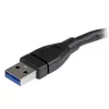 Cabo de extensão USB 3.0 A para A StarTech.com – 6 polegadas, preto, 0,152 m, USB A, USB A, USB 3.2 Gen 1 (3.1 Gen 1), 5 Gbit/s, preto