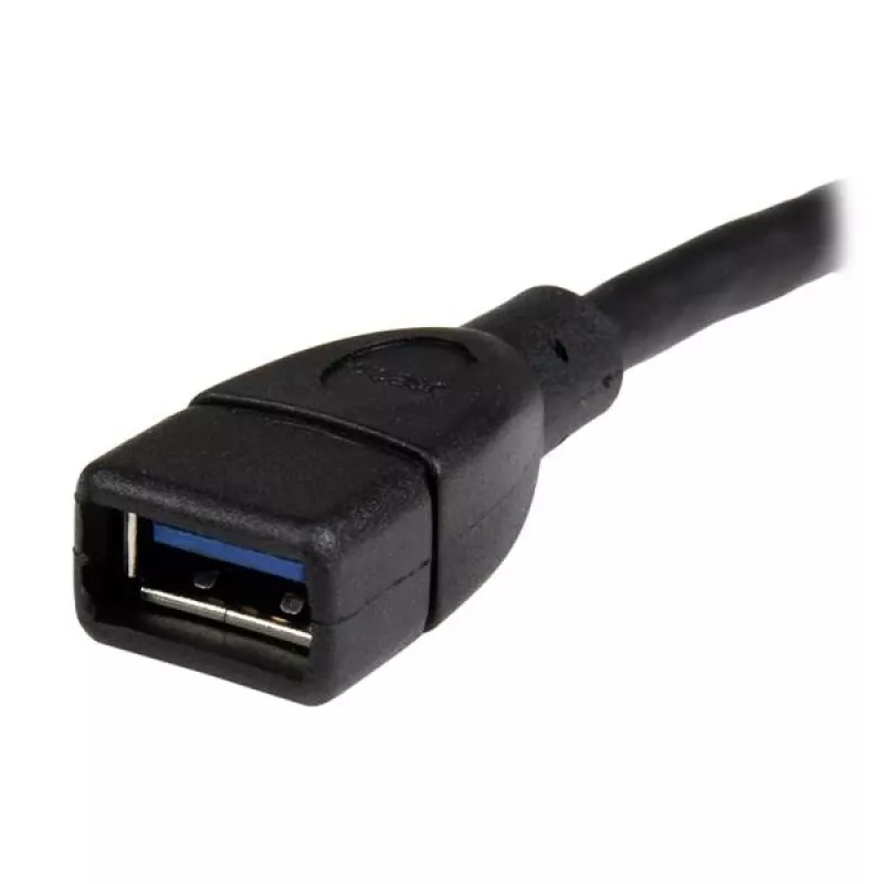 Cabo de extensão USB 3.0 A para A StarTech.com – 6 polegadas, preto, 0,152 m, USB A, USB A, USB 3.2 Gen 1 (3.1 Gen 1), 5 Gbit/s, preto