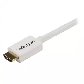 Cabo HDMI com Ethernet CL3 StarTech.com 5 m / 16 ft – cabo HDMI Ultra HD certificado para parede – cabo HDMI High Speed 4K 30 Hz UHD – 10,2 Gbit/s – cabo de vídeo/ecrã HDMI 1.4 – 30 AWG, branco